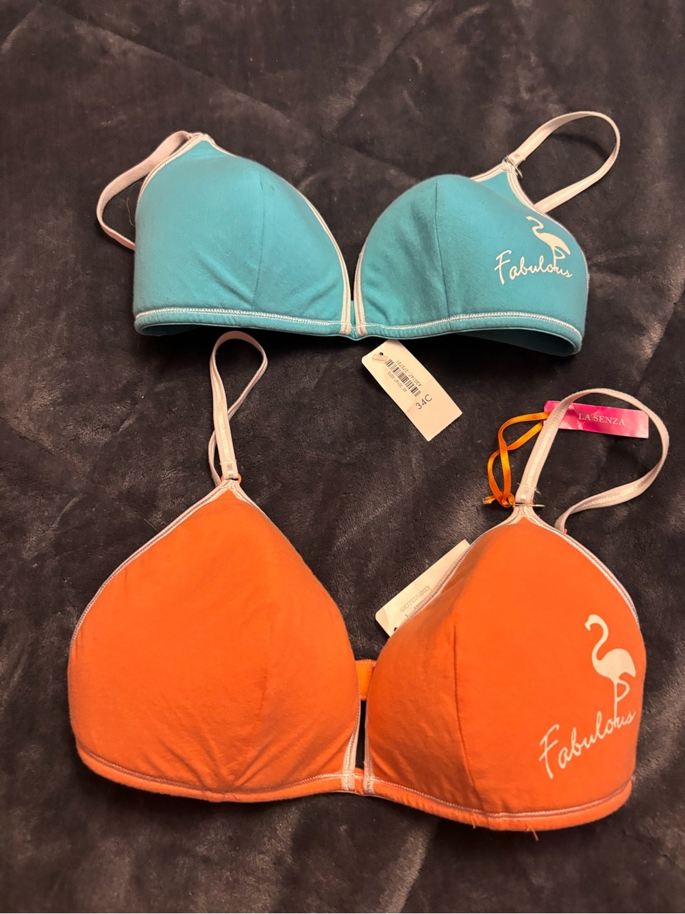 NWT 34c vintage flamingo bralettes/bra